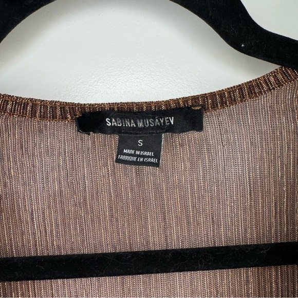 Sabina Musayev Carry Dress Brown Tiered Ruffled Sheath Dress - Picture 5 of 9